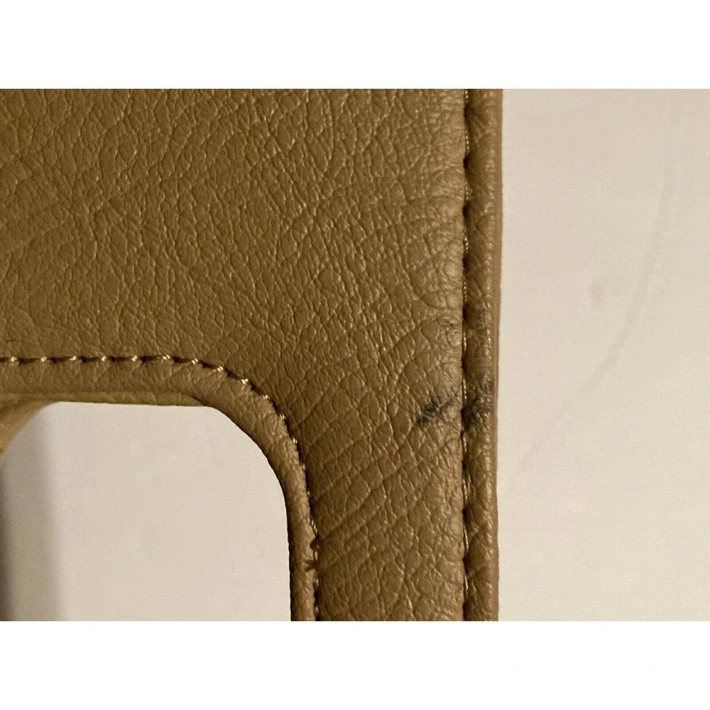 Gold & Tan Lace Wrapped Clutch Purse With Rhinestone Embellishments Evening Bag‎